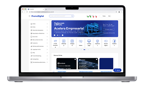 PromoDigital — plataforma de marketing para corretores